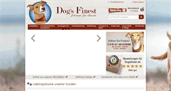 Desktop Screenshot of dogsfinest.de