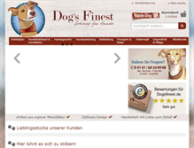 Tablet Screenshot of dogsfinest.de